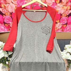 Garage Women's Size X-Large 3/4 sleeve jersey style shirt